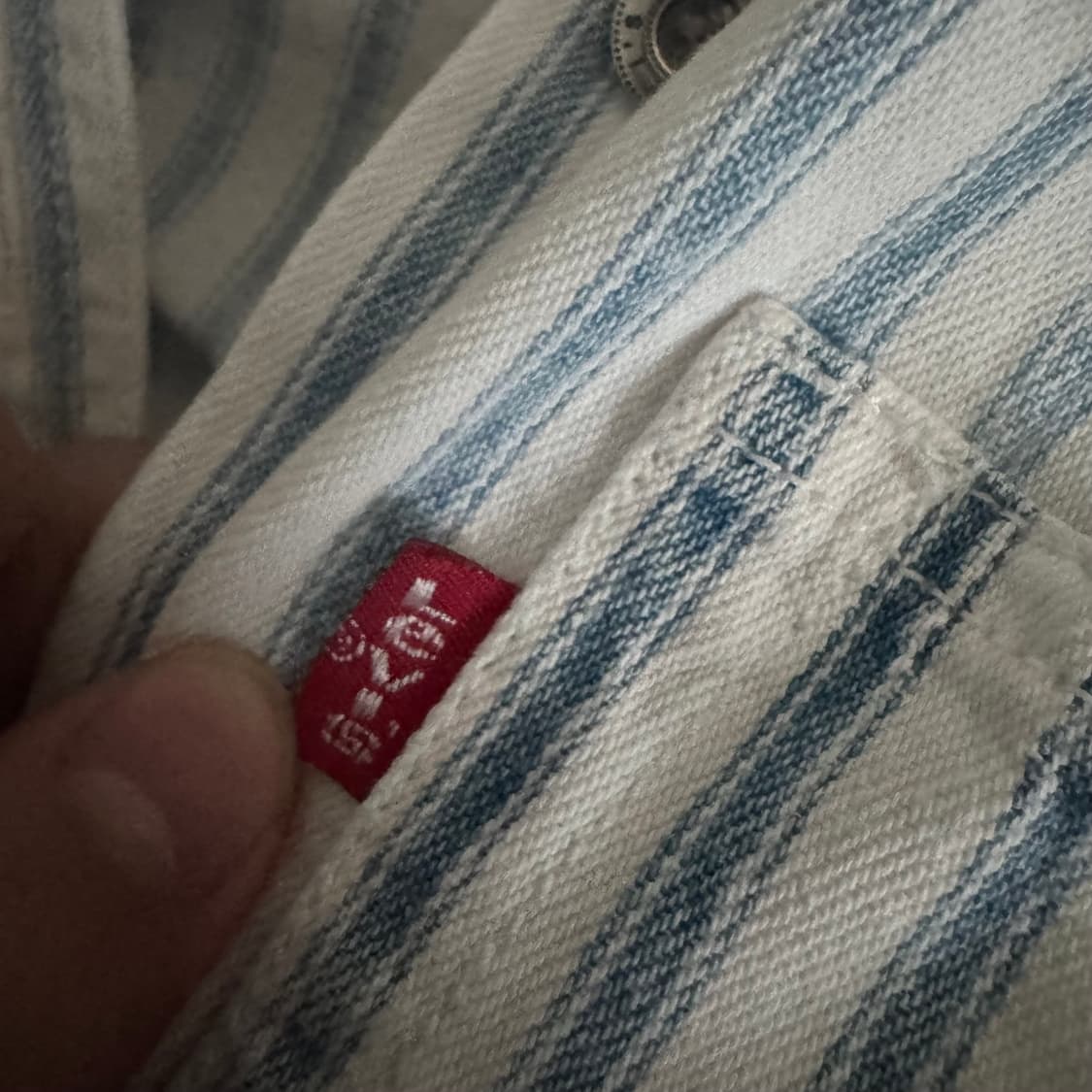 리바이스 스트라이프 셔츠 S 상품이미지3