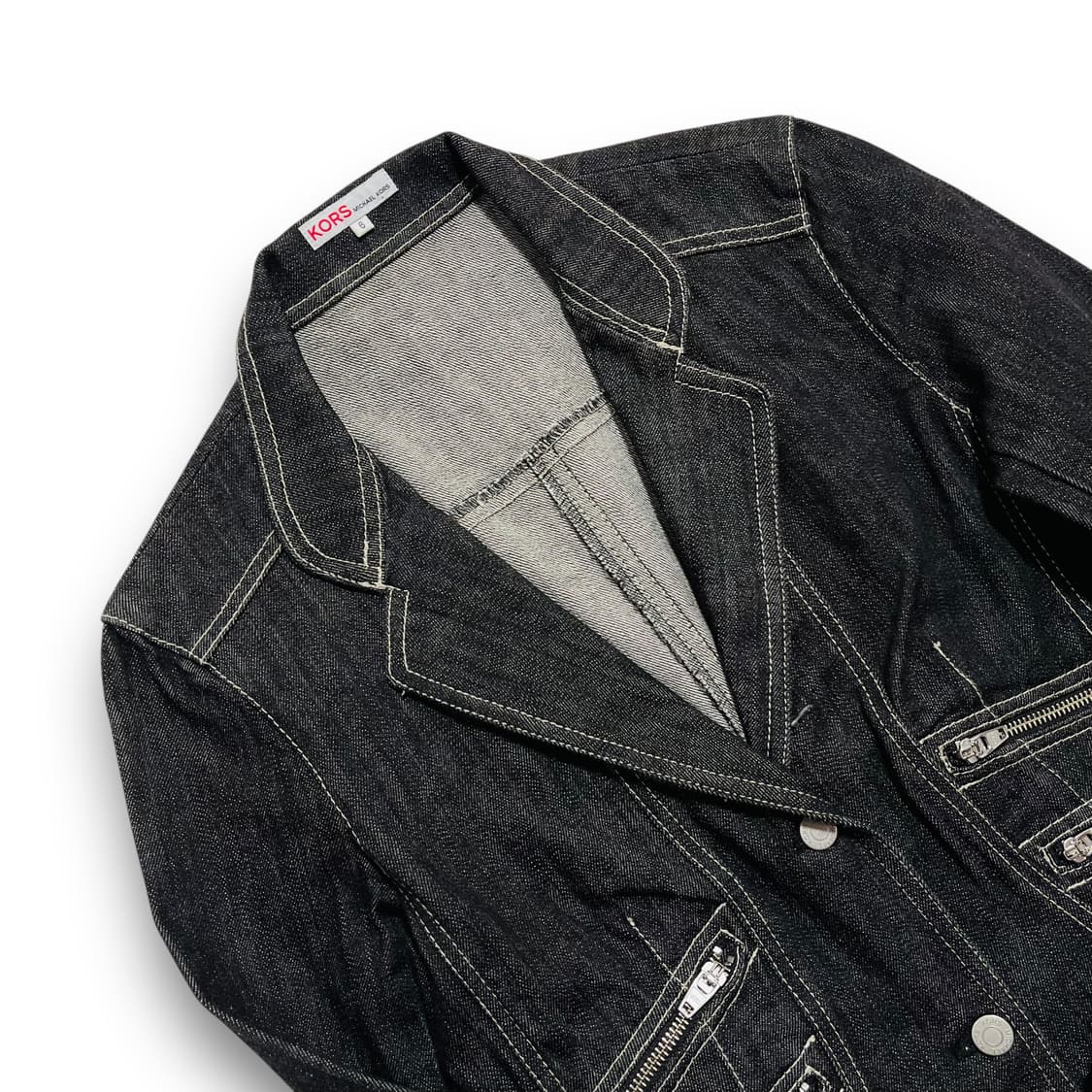 마이클 코어스 클래식 데님 흑청 락시크 블레이저 상품이미지5
