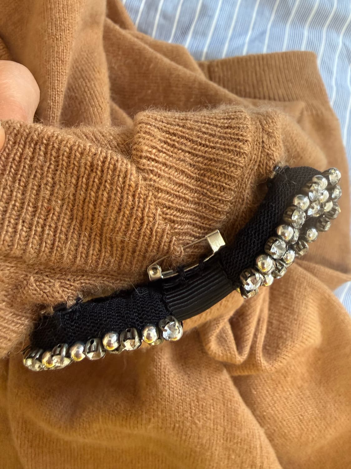 산드로 카멜 니트 원피스 상품이미지4