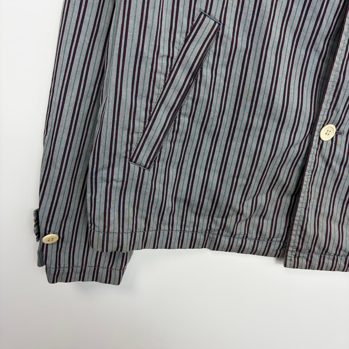 꼼데가르송 패턴 블루종 자켓 상품이미지4