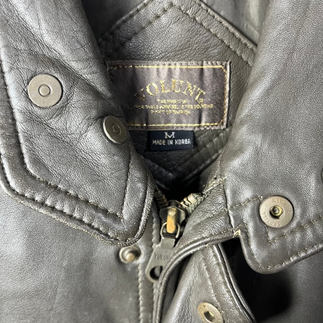 [Volunt] 90's 빈티지 레더 봄버자켓 상품이미지5