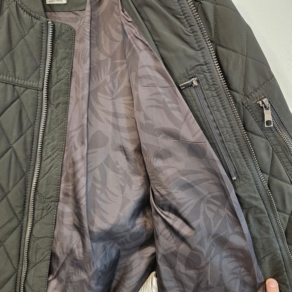 100(L) 자라 MAN 퀼팅 봄버 자켓 상품이미지6