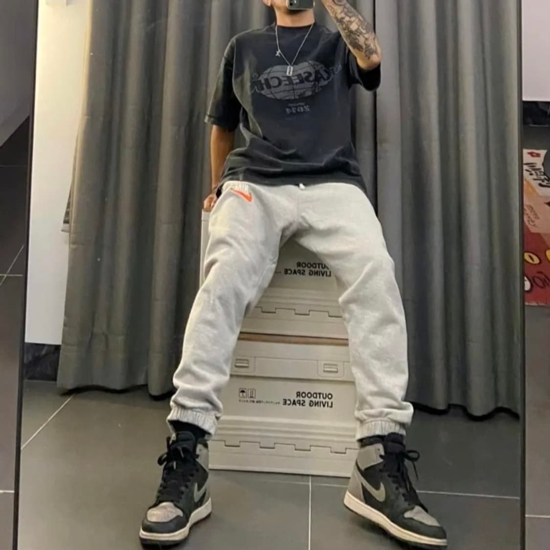 나이키 프렌치 테리 스니커 팬츠L 상품이미지4