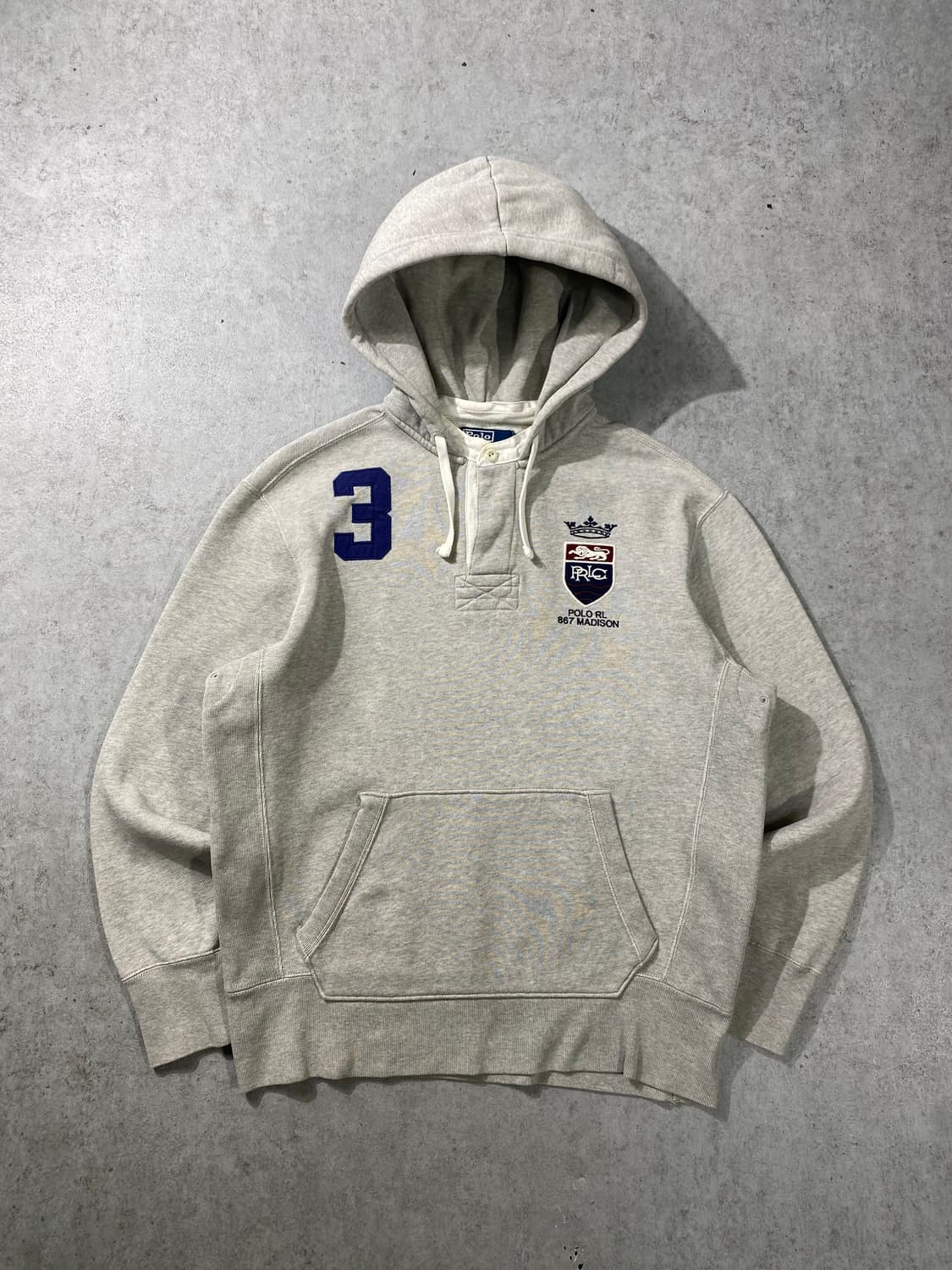 [L] 00s Polo 폴로랄프로렌 헨리넥 버튼 후디 상품이미지1