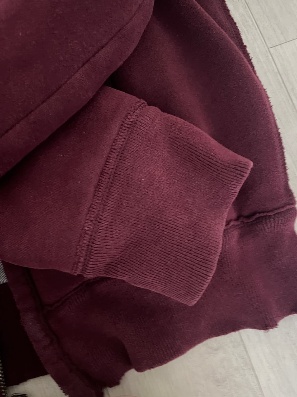 홀리스터 버건디 후드집업 상품이미지5