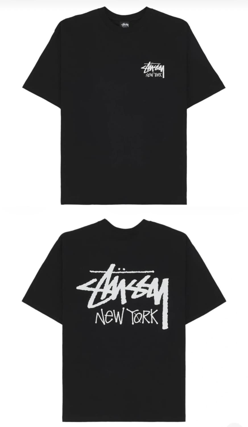 스투시 뉴욕티 블랙 새상품 (L, XL) 상품이미지5