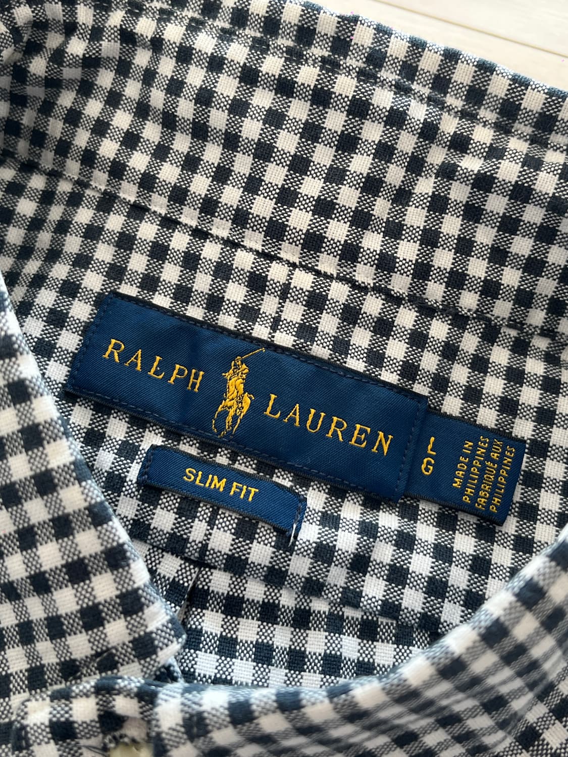 [국내매장판] POLO 폴로 랄프로렌 체크 셔츠 슬림핏 L (100) 상품이미지4