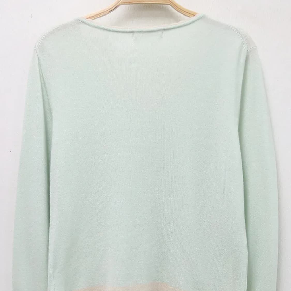 PATTERN 민트 컬러블럭 가디건 60748 상품이미지7