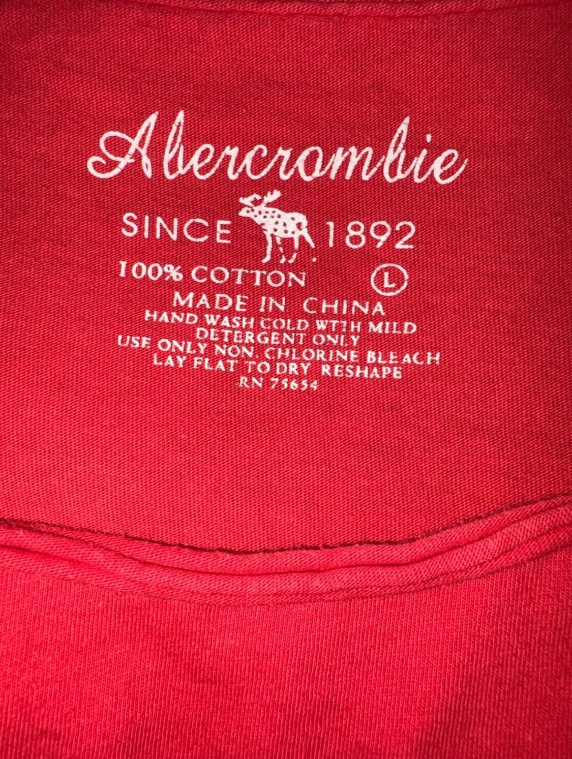 Abercrombie Athletic Dept. Red Logo Tee 상품이미지4