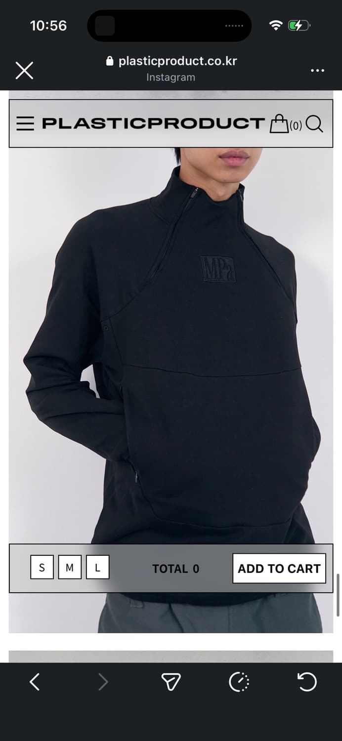 플라스틱프로덕트 하프집업 S 상품이미지3