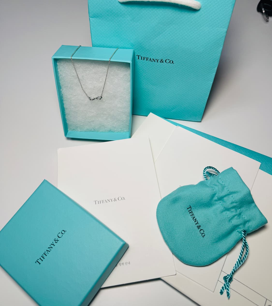 티파니앤코 인피니티 실버 목걸이 풀세트 [새상품급]  상품이미지5