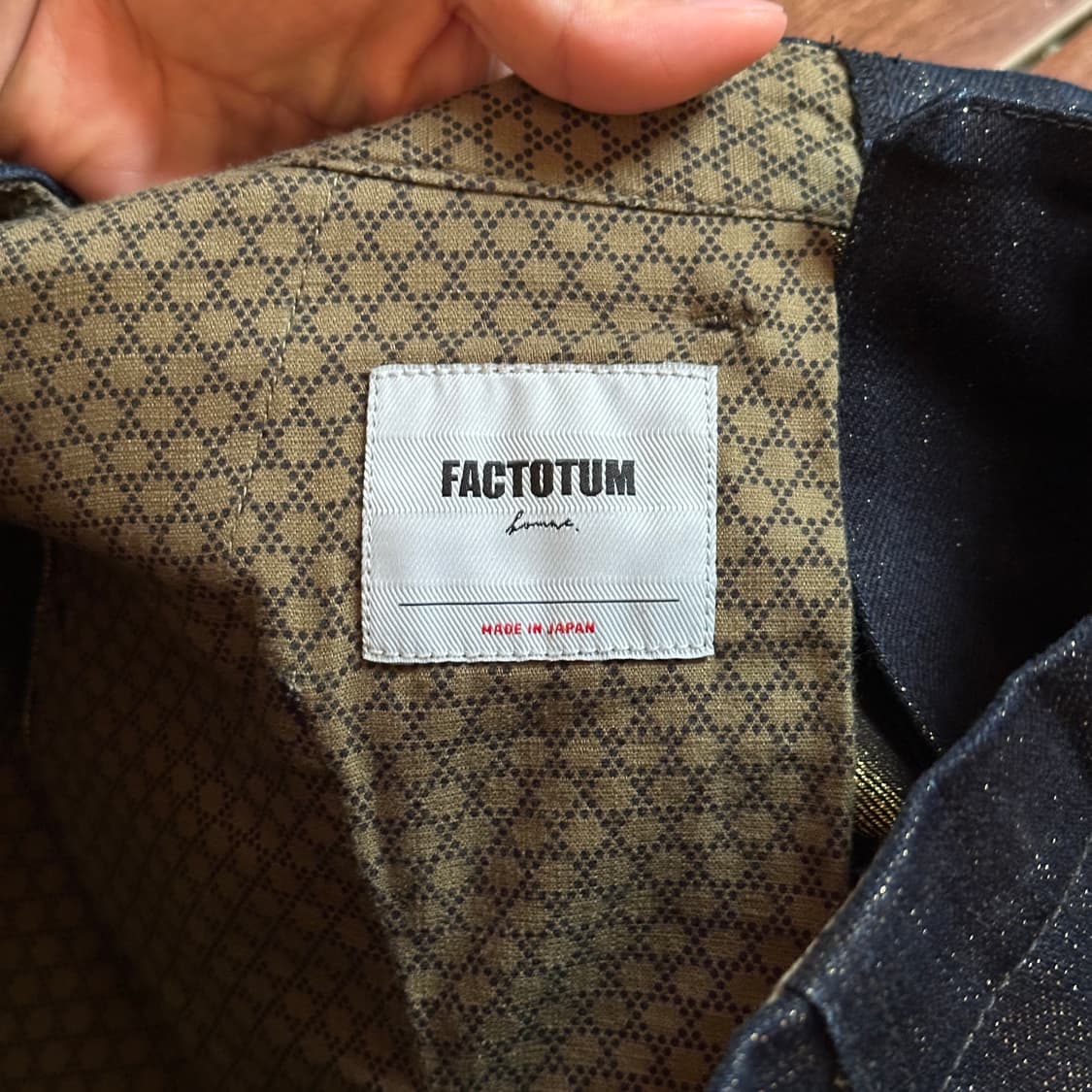 Factotum gold thread detail cotton pants 상품이미지9