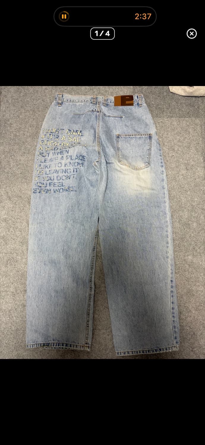 Ertr letter denim 상품이미지2