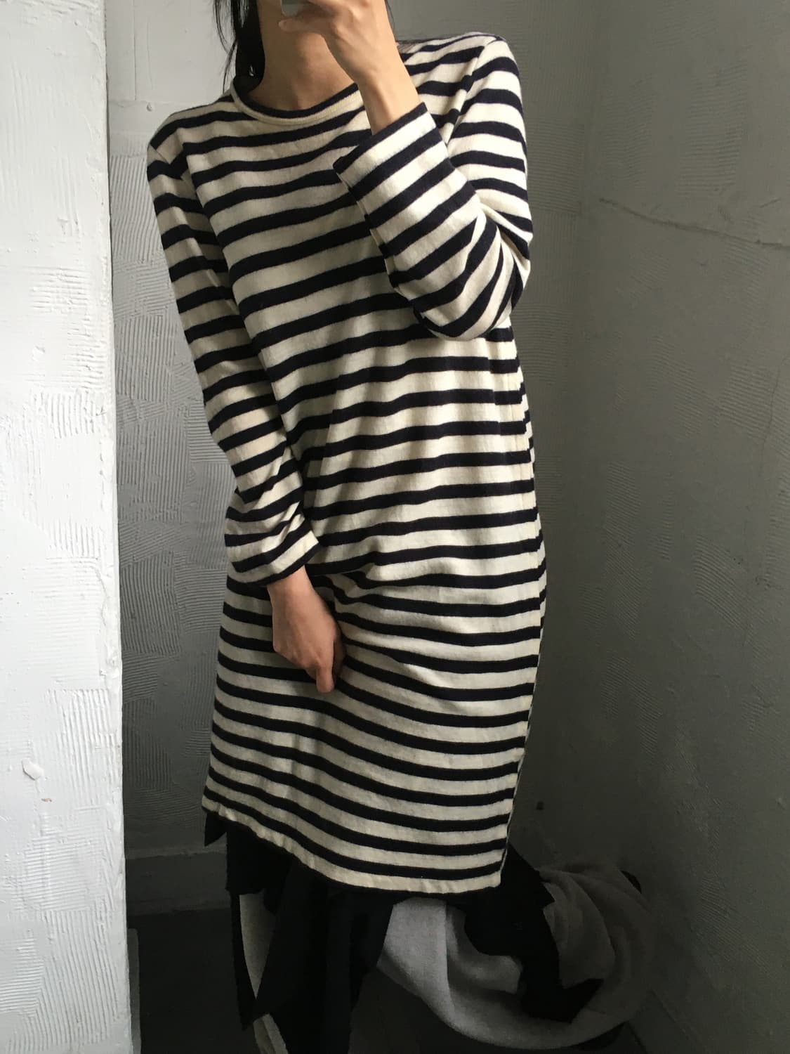 CDG tricot 꼼데가르송 트리콧 단가라 울 원피스  상품이미지2