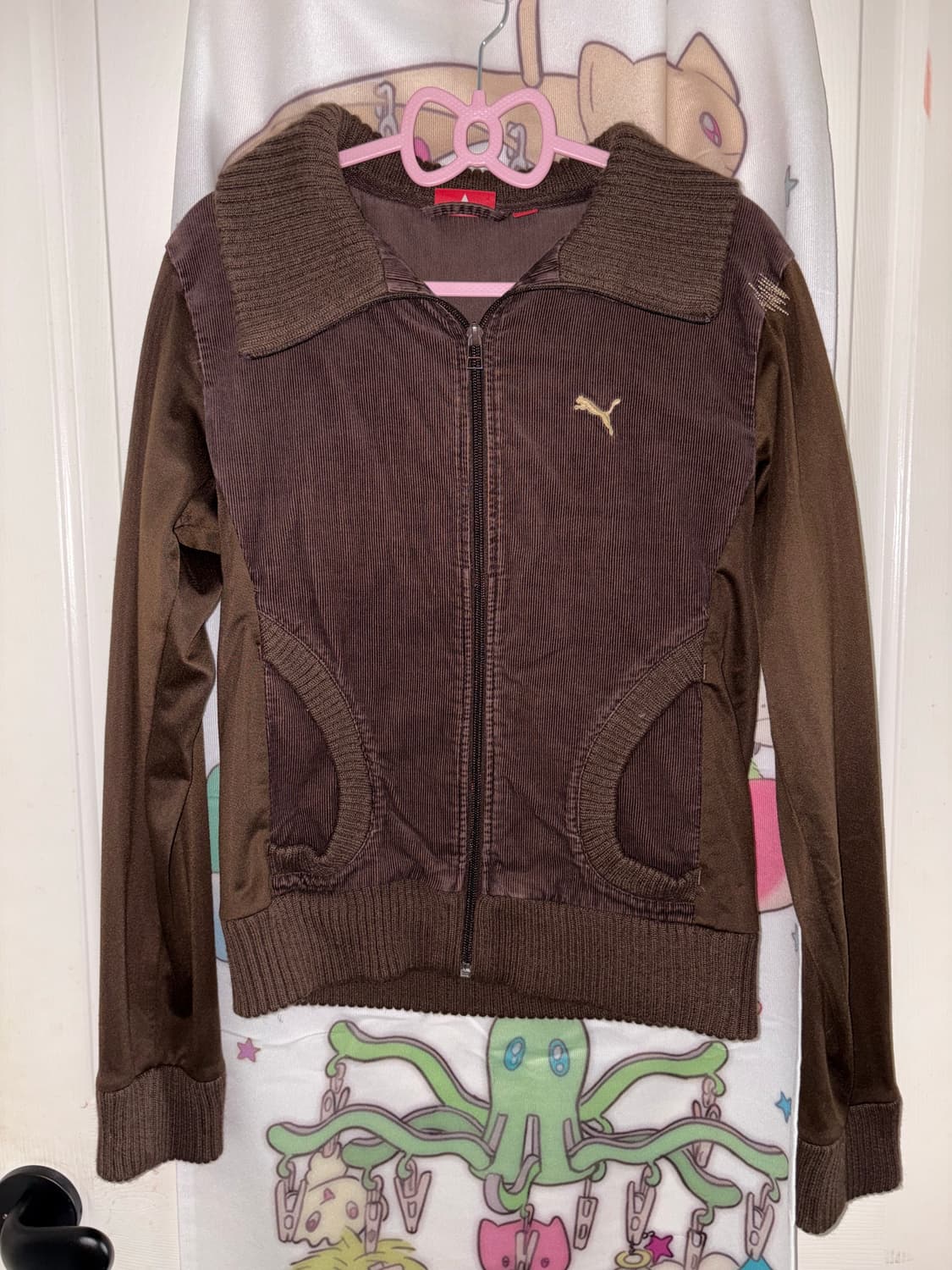 빈티지 퓨마 코듀로이 져지 집업 상품이미지1