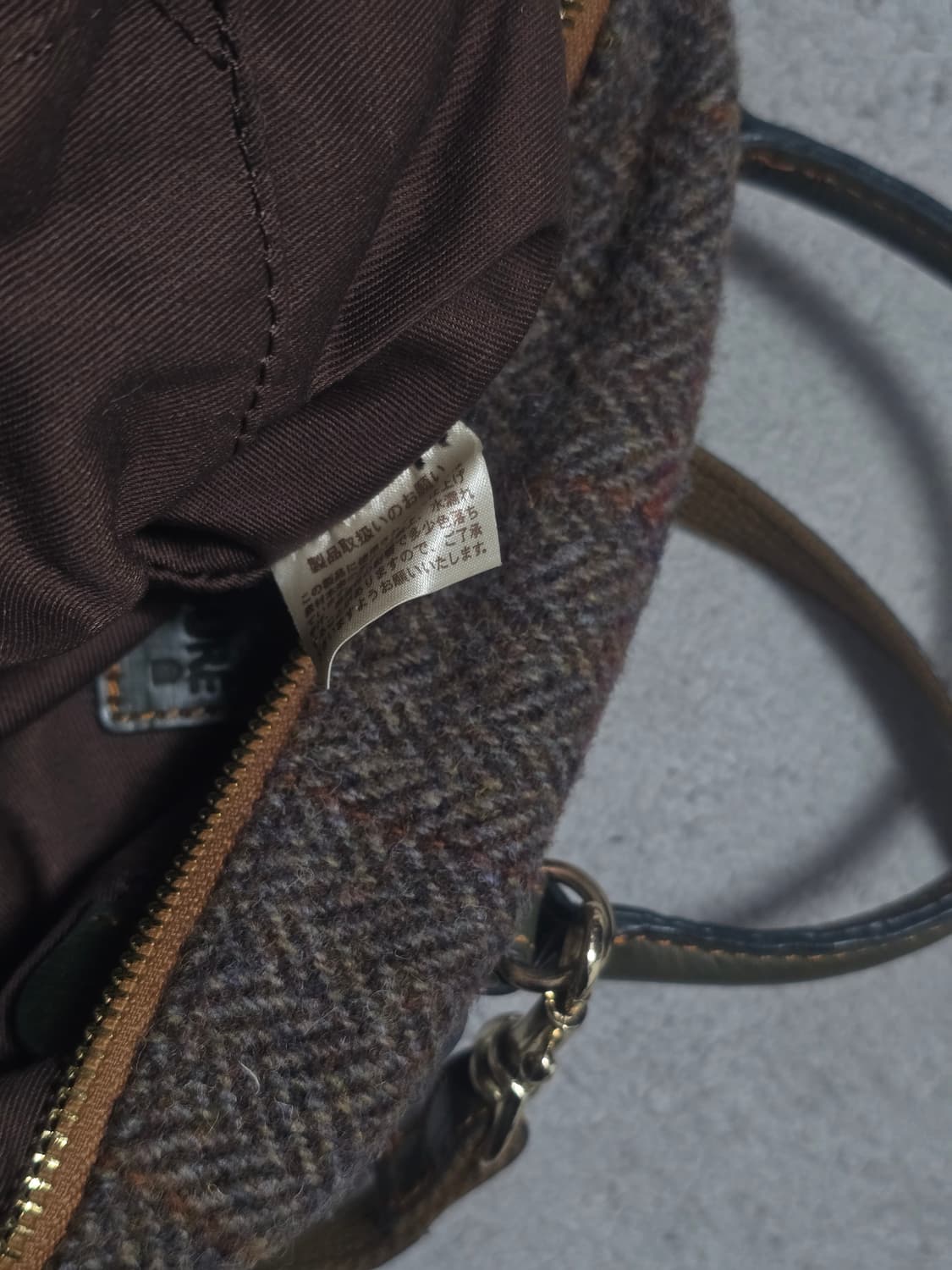 해리스 트위드 울 토트 크로스백 상품이미지7