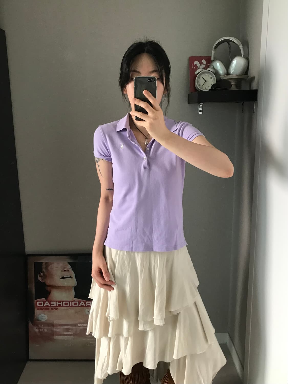 폴로 랄프로렌 포니 로고 퍼플 카라티 상품이미지2