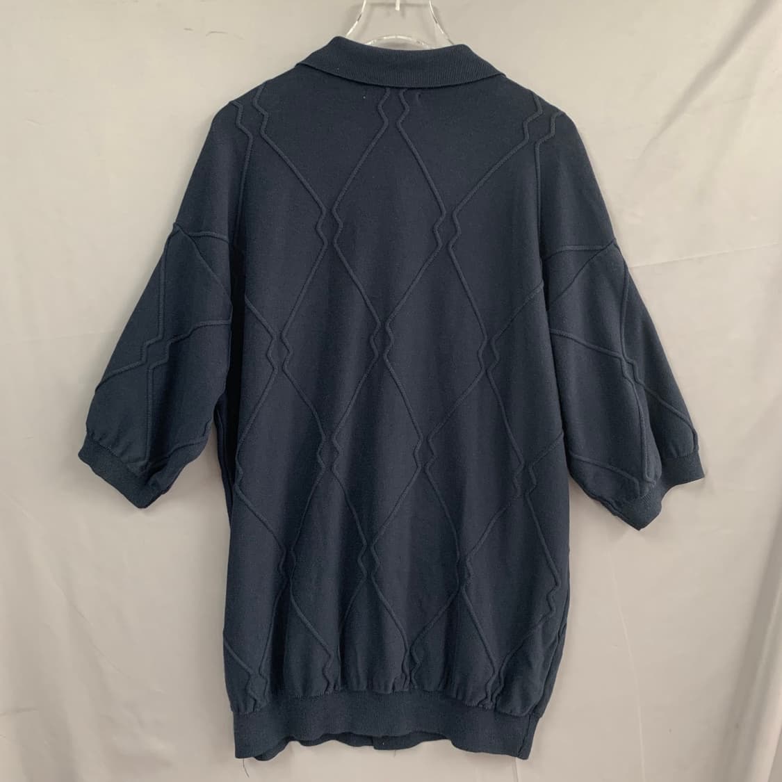 M SHIRTER 셔터 로고 패턴 하프 반팔 니트 가디건 상품이미지3