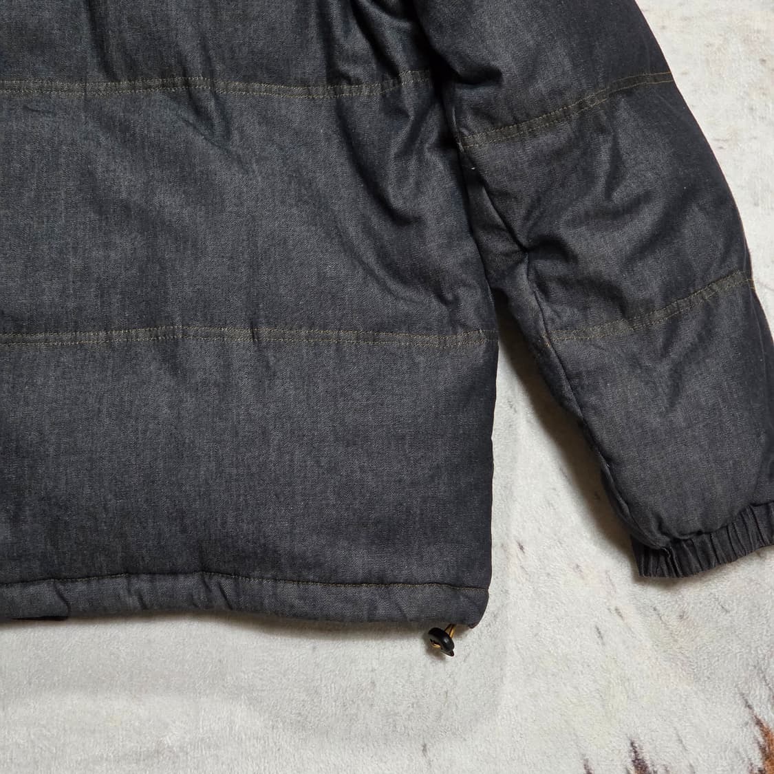 빈티지 덕다운 그레이 데님 패딩 상품이미지6