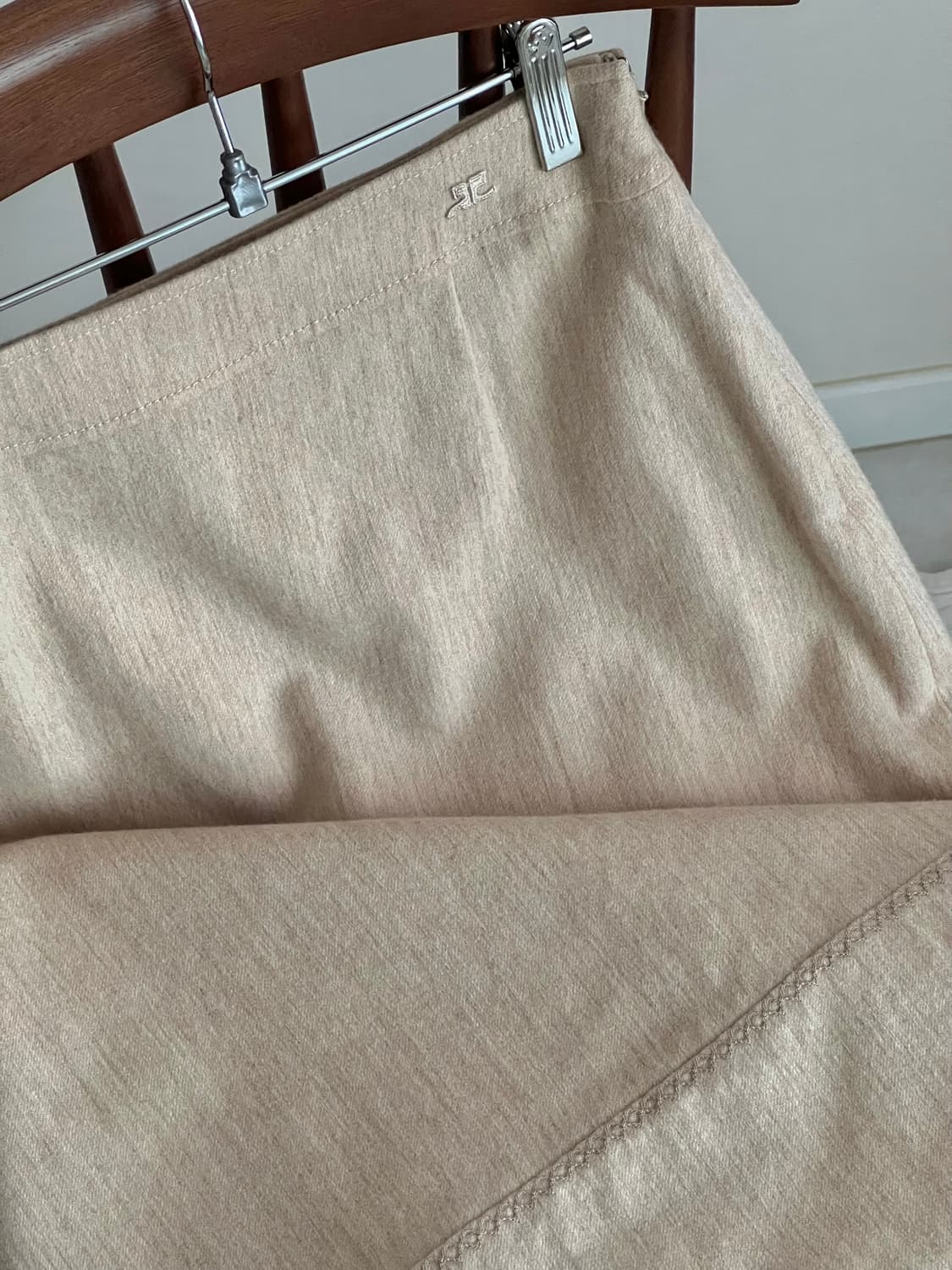 쿠레쥬 울 앙고라 캐시미어 스커트 꾸레쥬 상품이미지2