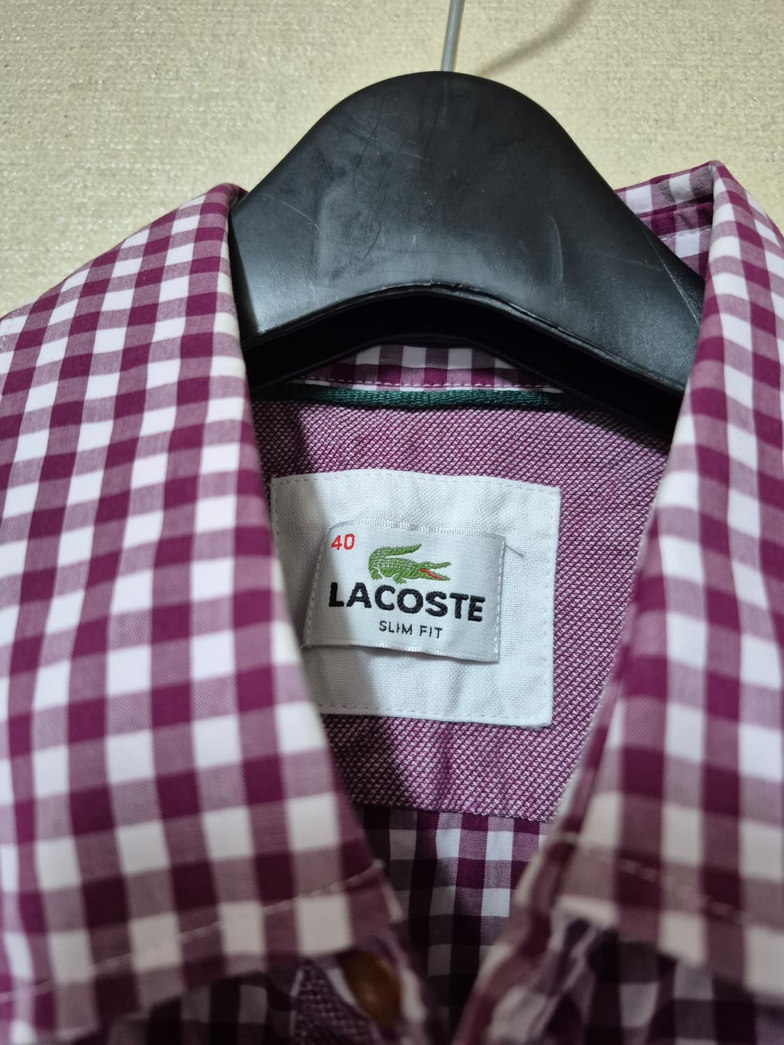 라코스테 퍼플 체크셔츠 상품이미지6
