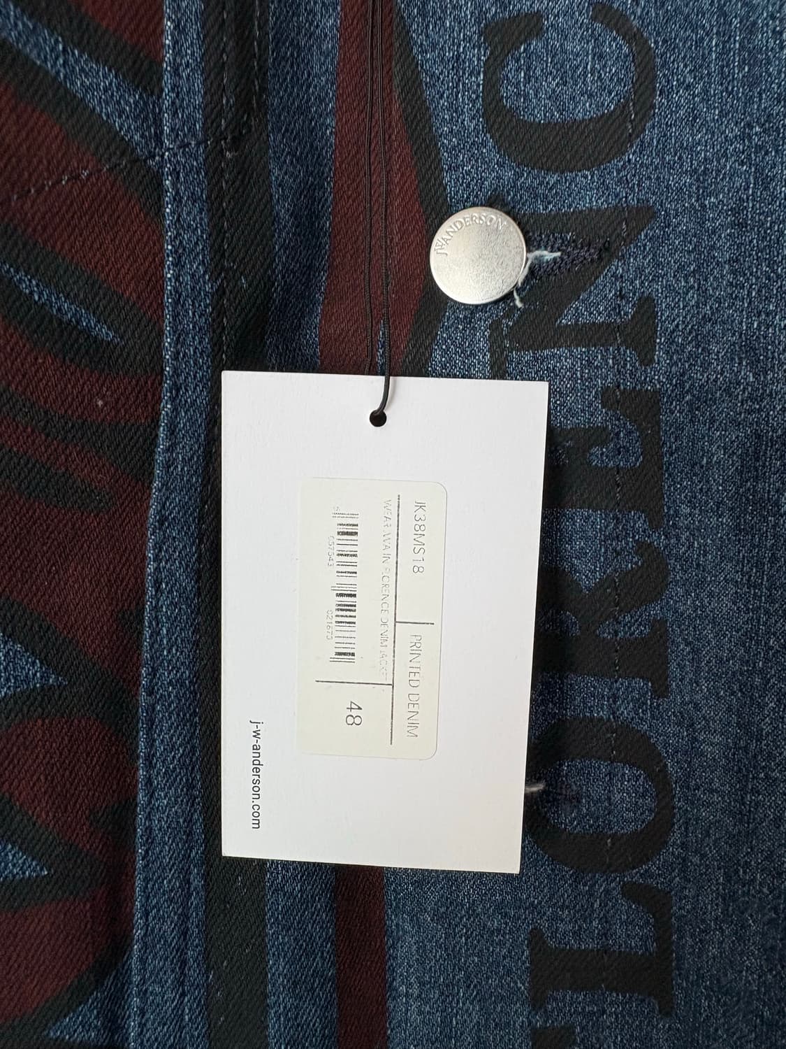 JW 앤더슨 컬렉션피스 데님 자켓 상품이미지3