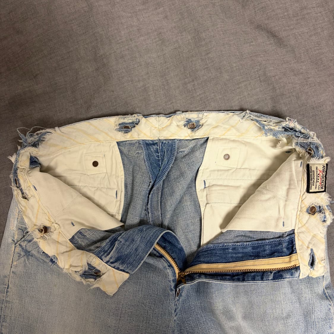 아나크로놈 ANACHRONORM 빈티지 워시드 데님 청바지 W32 상품이미지10