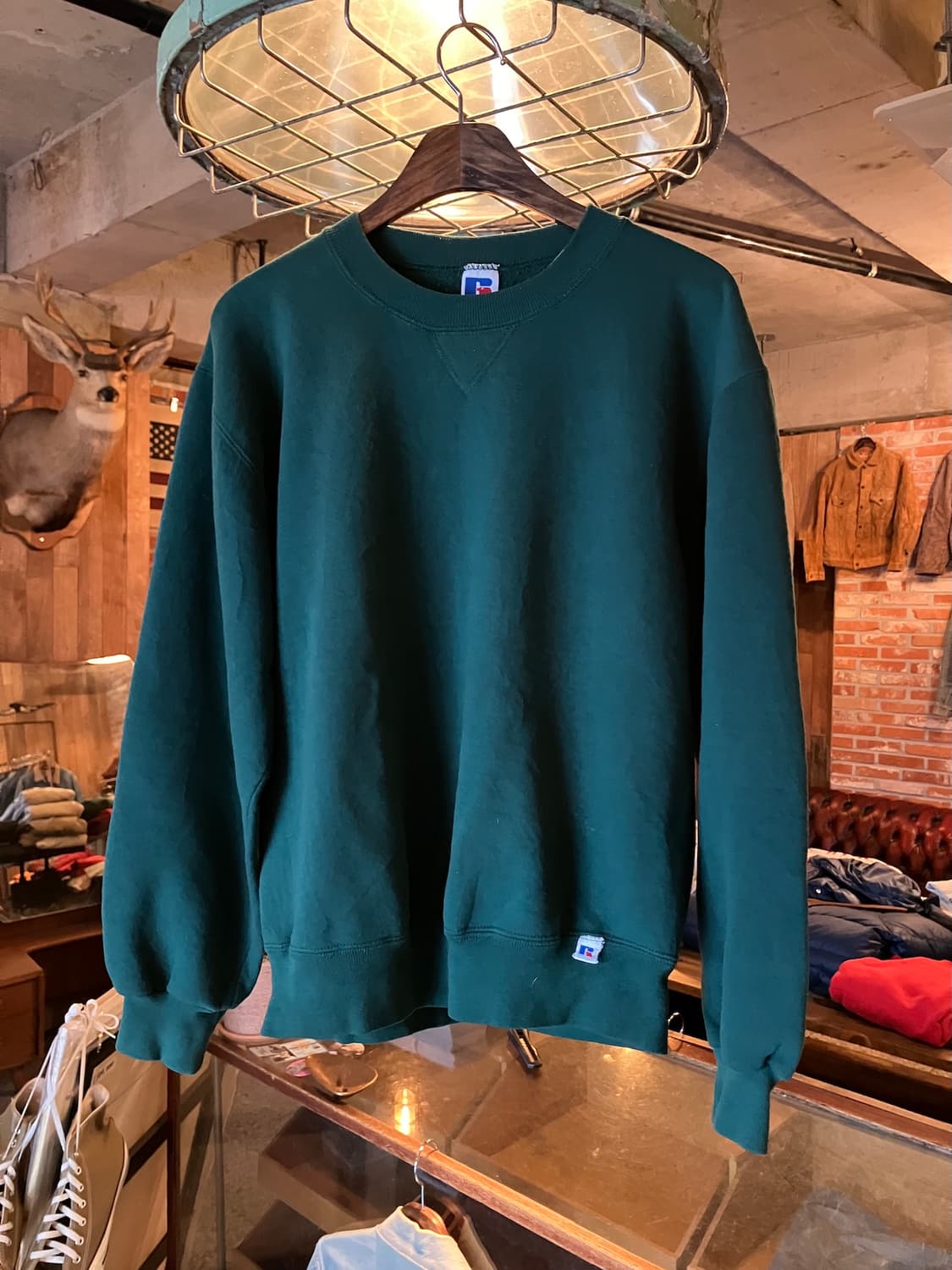 90s USA 빈티지 러셀 플레인 스웻 셔츠 맨투맨 상품이미지2