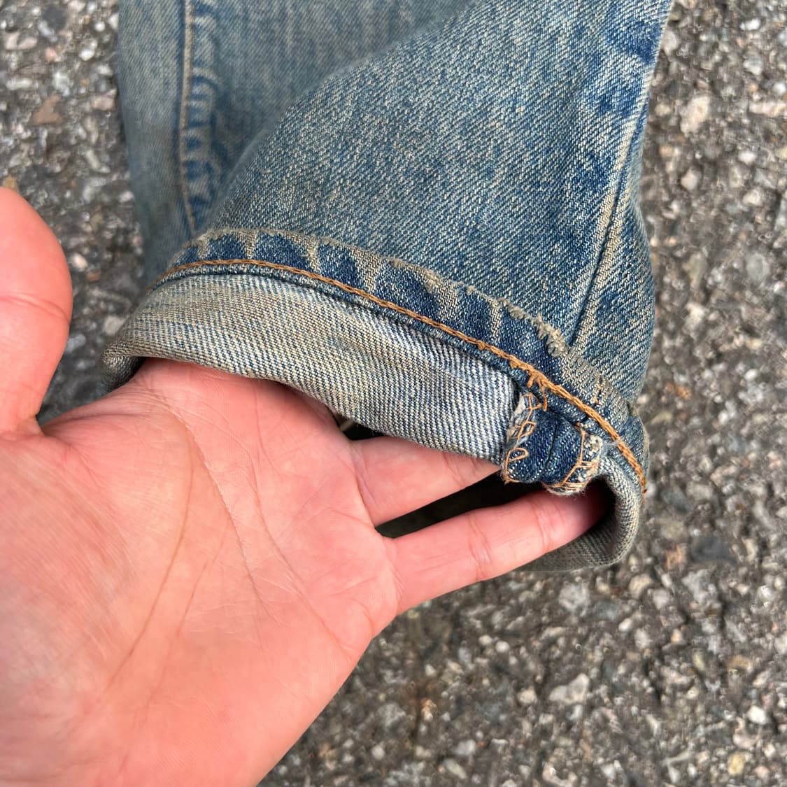 70’s 리바이스 66전기 505 논 셀비지 데님 팬츠 상품이미지5