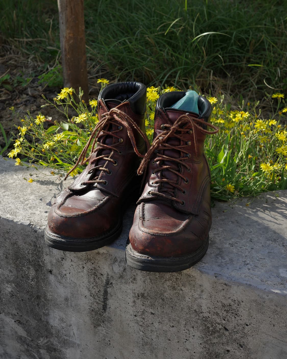 90s Red Wing 202 디스트레스드 목토 워크 부츠 상품이미지1
