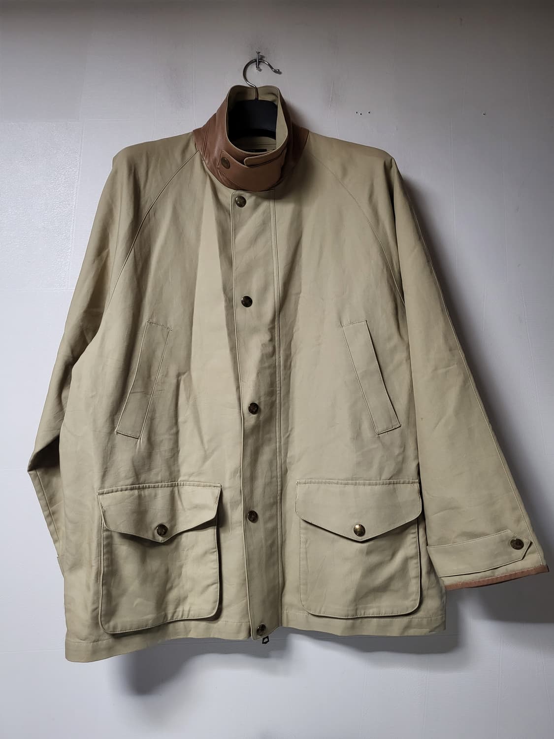 폴로랄프로렌 가죽배색 트렌치코트  상품이미지1