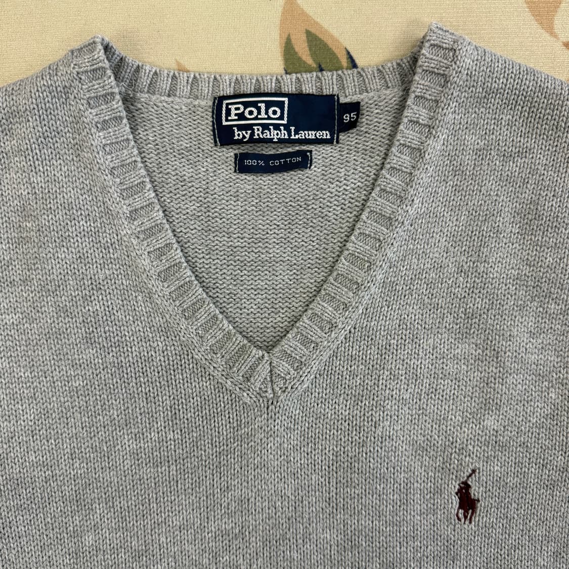 (M)00s 폴로 랄프로렌 코튼 니트베스트(그레이) 상품이미지2