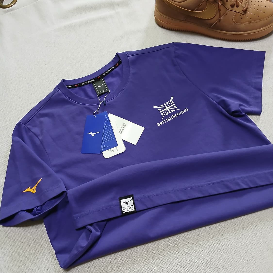 택붙은 미사용제품 Mizuno 미즈노 반팔 백로고 상품이미지1