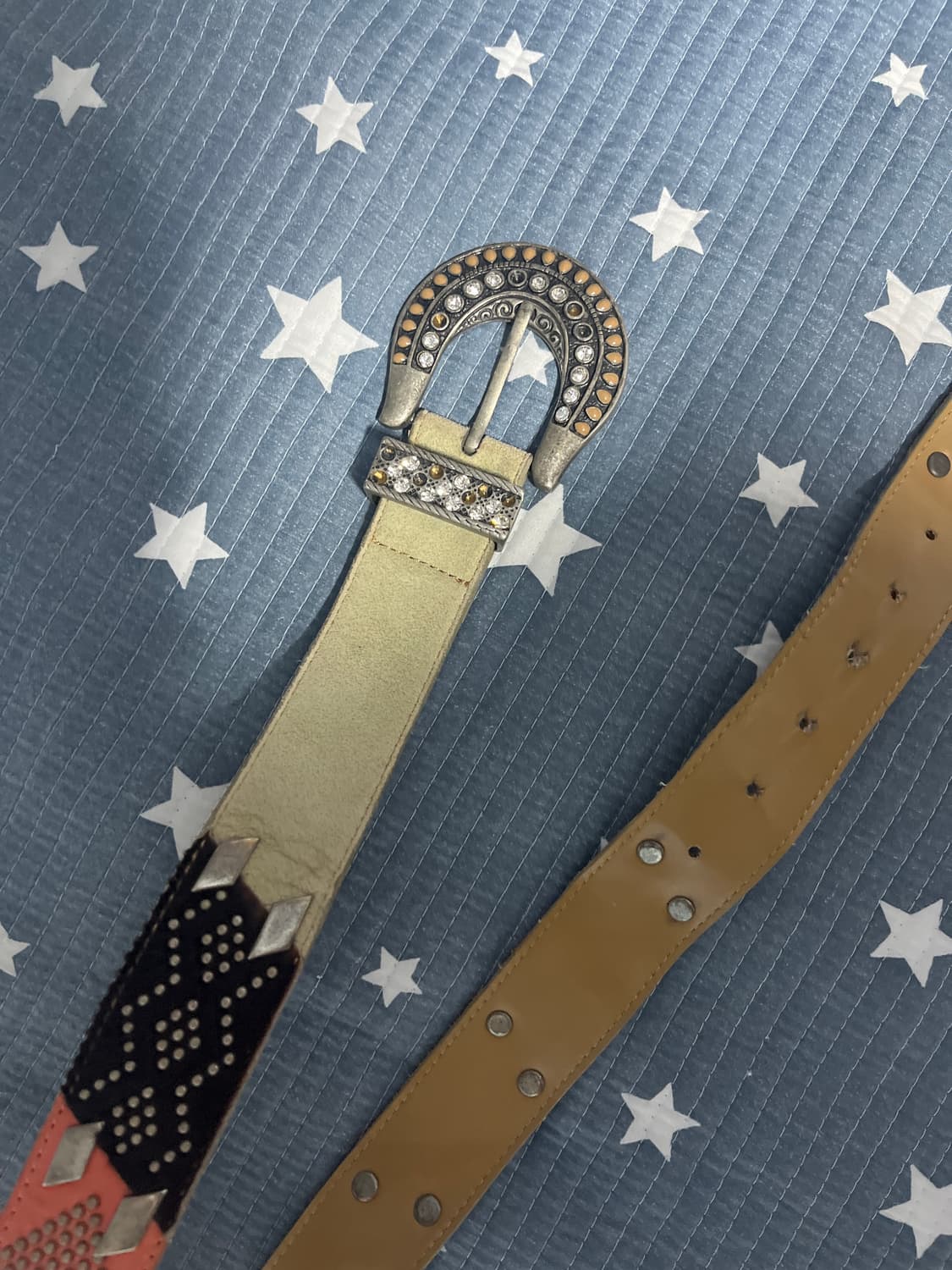 웨스턴 빈티지 큐빅 벨트 상품이미지2