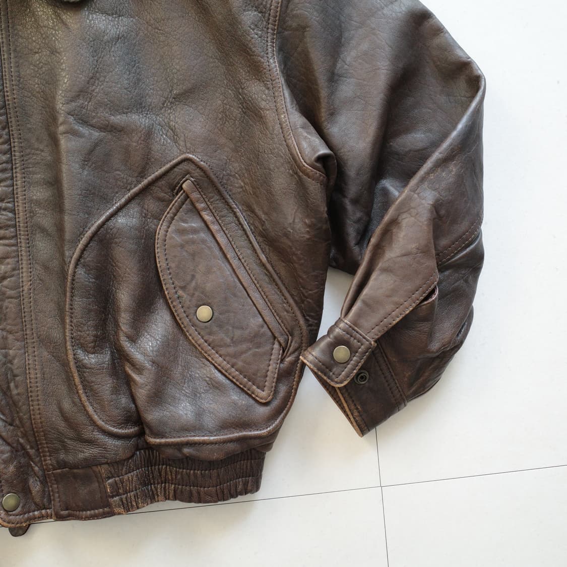 [일본] 레드 빈즈 앤 라이스 G-1 가죽 자켓 44 A-2 상품이미지3