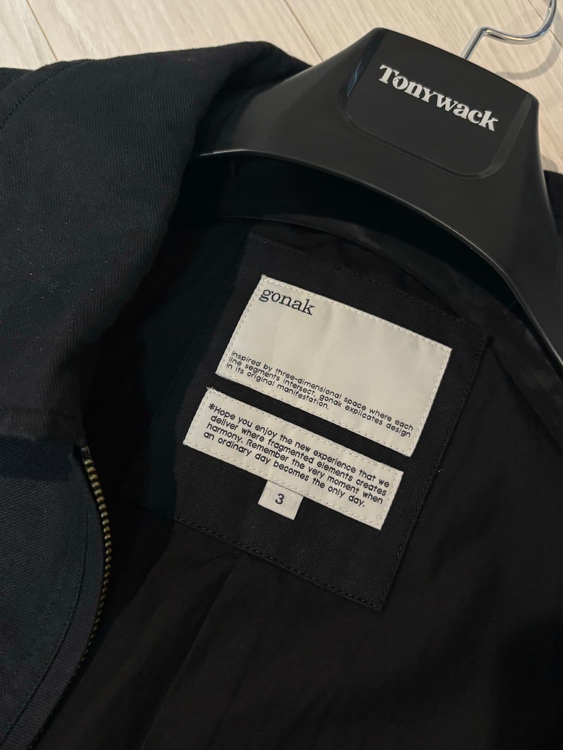 고낙 스윙탑 자켓 블랙 L사이즈 상품이미지7