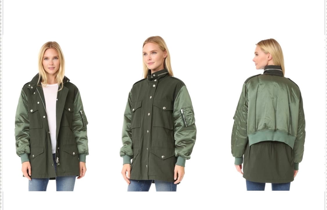 알렉산더왕 하이브리드 카고 믹스 미디어 자켓 상품이미지1