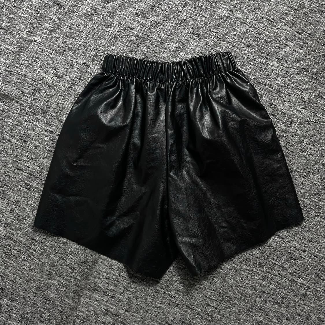 빈티지 비건레더 벌룬핏 7부 팬츠o 1857 상품이미지3