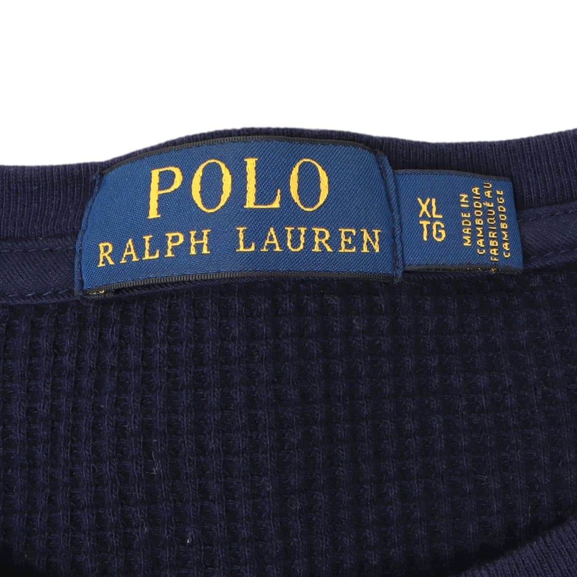 폴로 랄프로렌 네이비 화이트포니 와플 롱슬리브 티 상품이미지8
