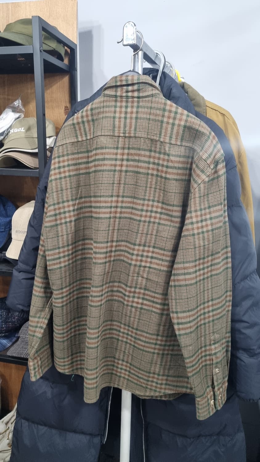 시리즈(kolon) 체크셔켓 표기100(가슴단면58) 상태최상 상품이미지3