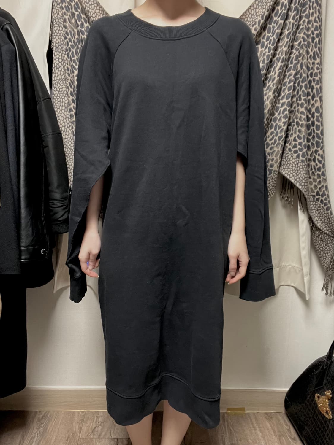 메종마르지엘라 컷아웃 맨투맨 원피스 S 상품이미지1