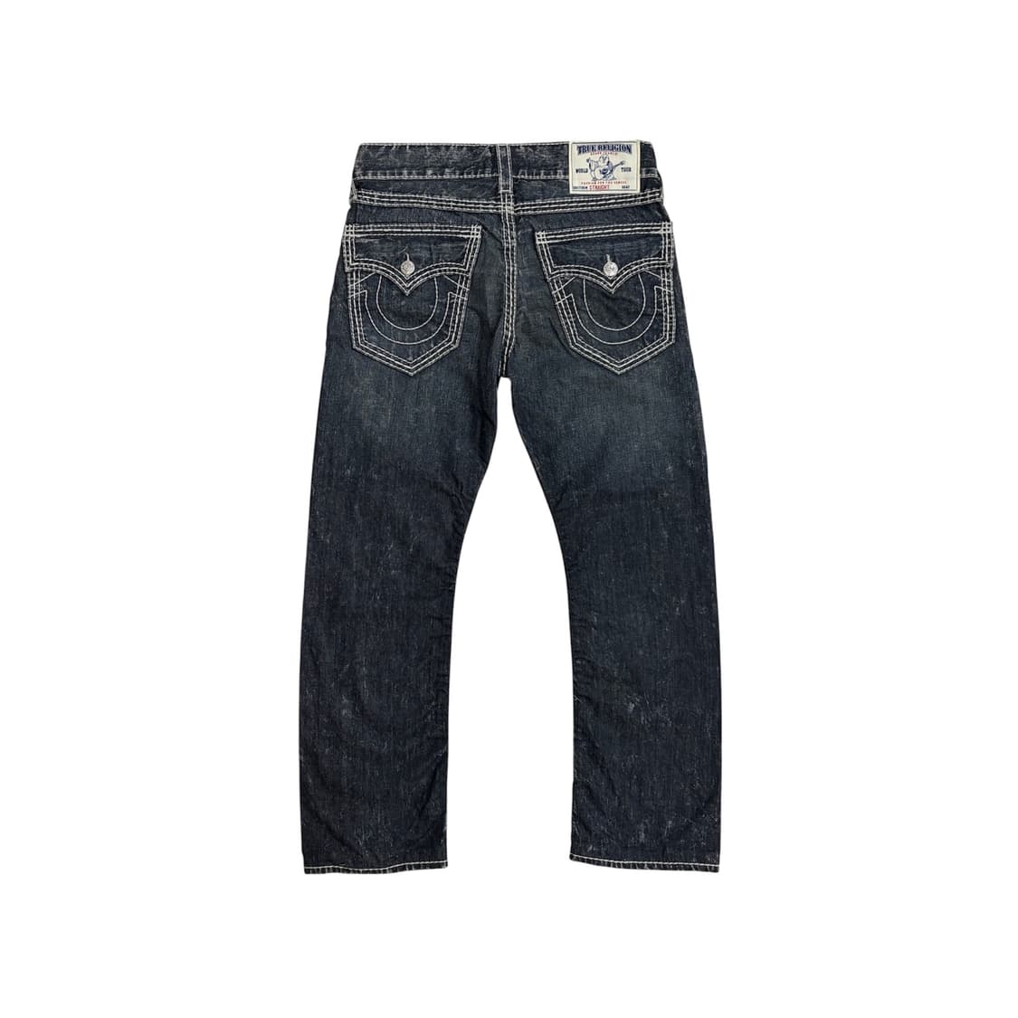 트루릴리젼 스트레이트 스티치 데님 팬츠 흑 청바지 31 트루릴리전 바지 상품이미지1