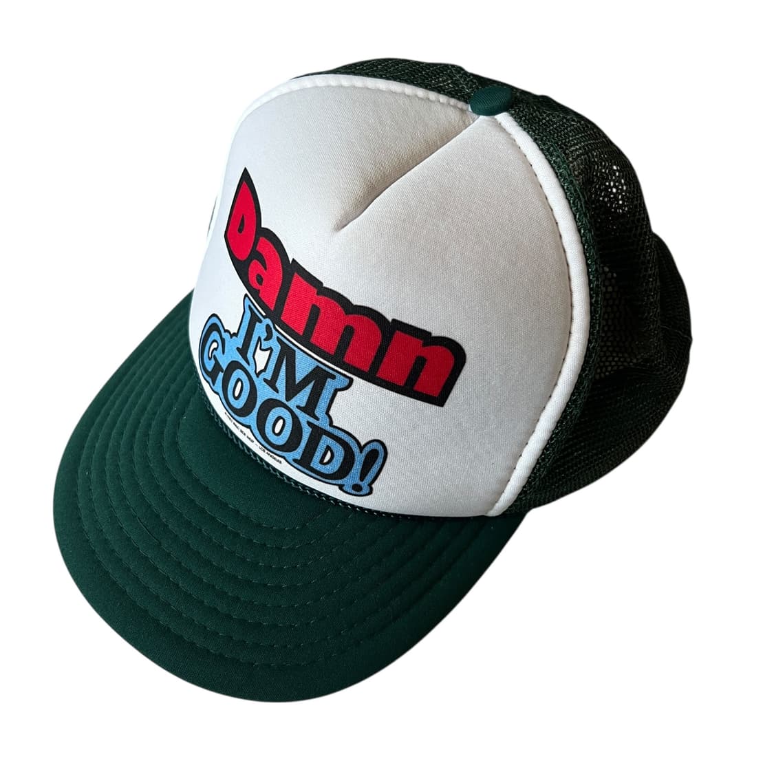 빈티지 80s Damn I'm Good 슬로건 트러커 캡 상품이미지1