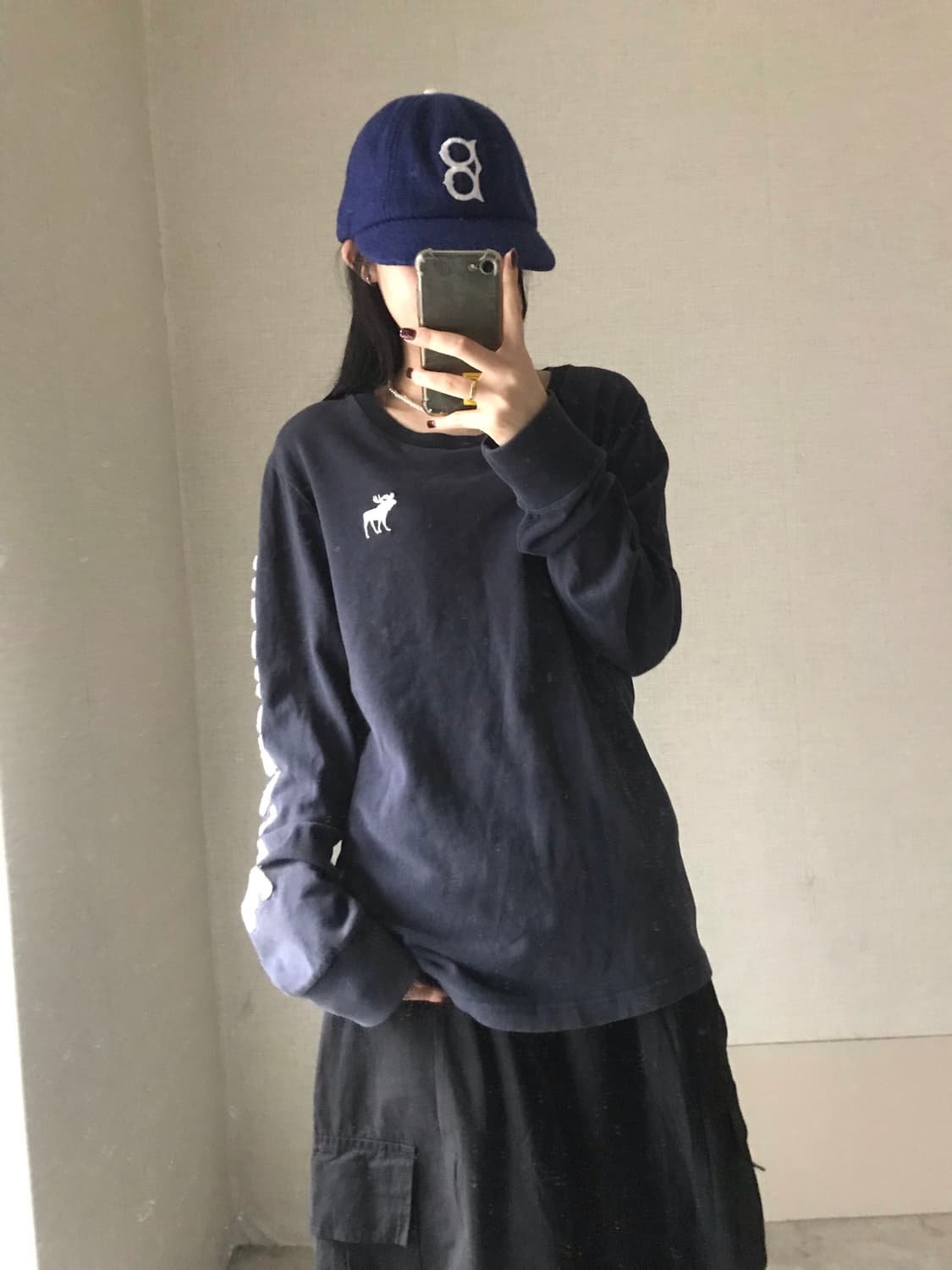 아베크롬비 네이비 롱슬리브 상품이미지2