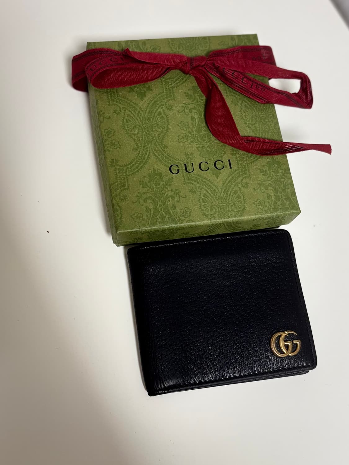 (정품)구찌 GG 마몬트 반지갑 블랙 상품이미지1