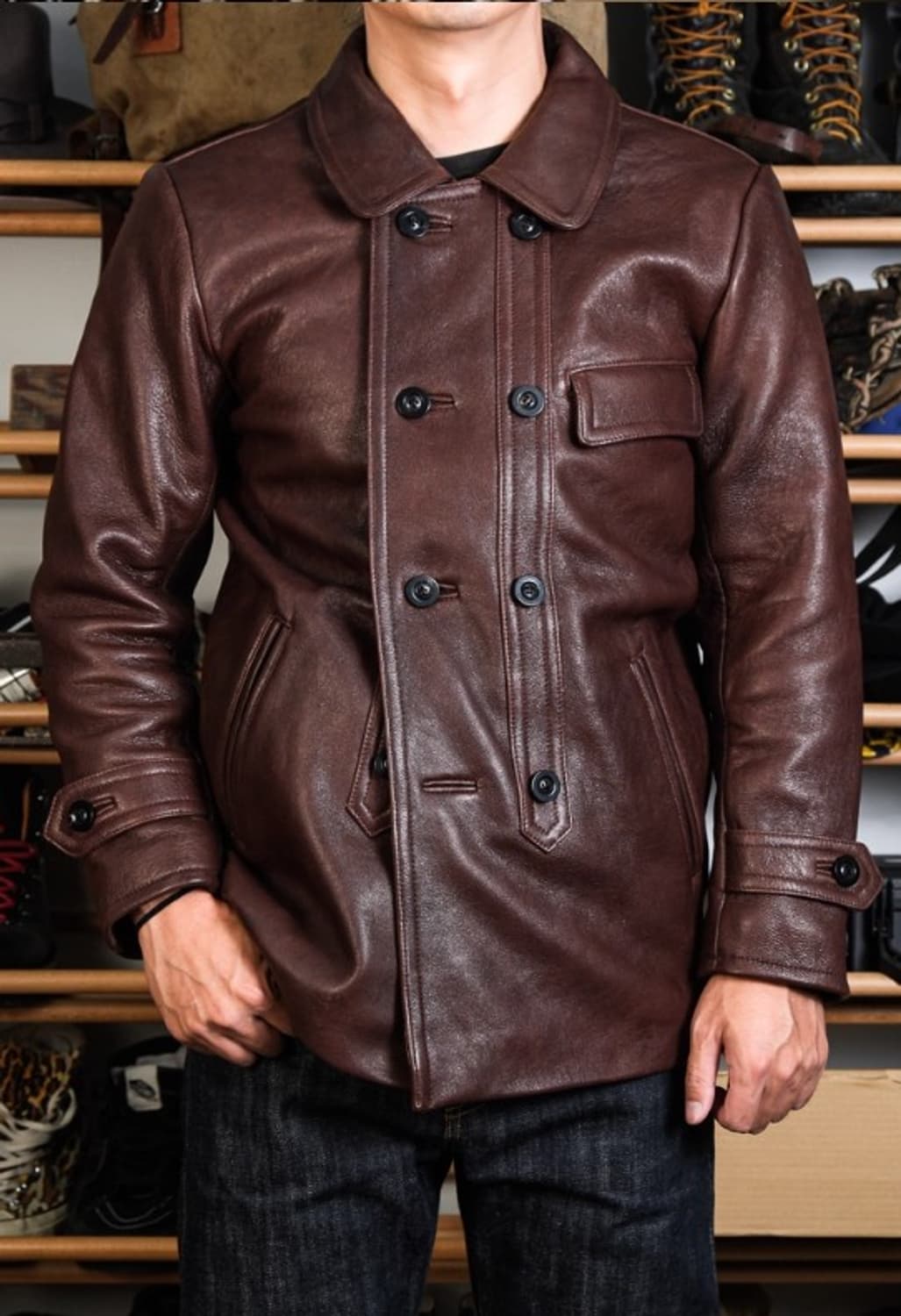 리얼시몬스 르 코르뷔지에 양가죽 자켓 3xl 새제품 상품이미지3