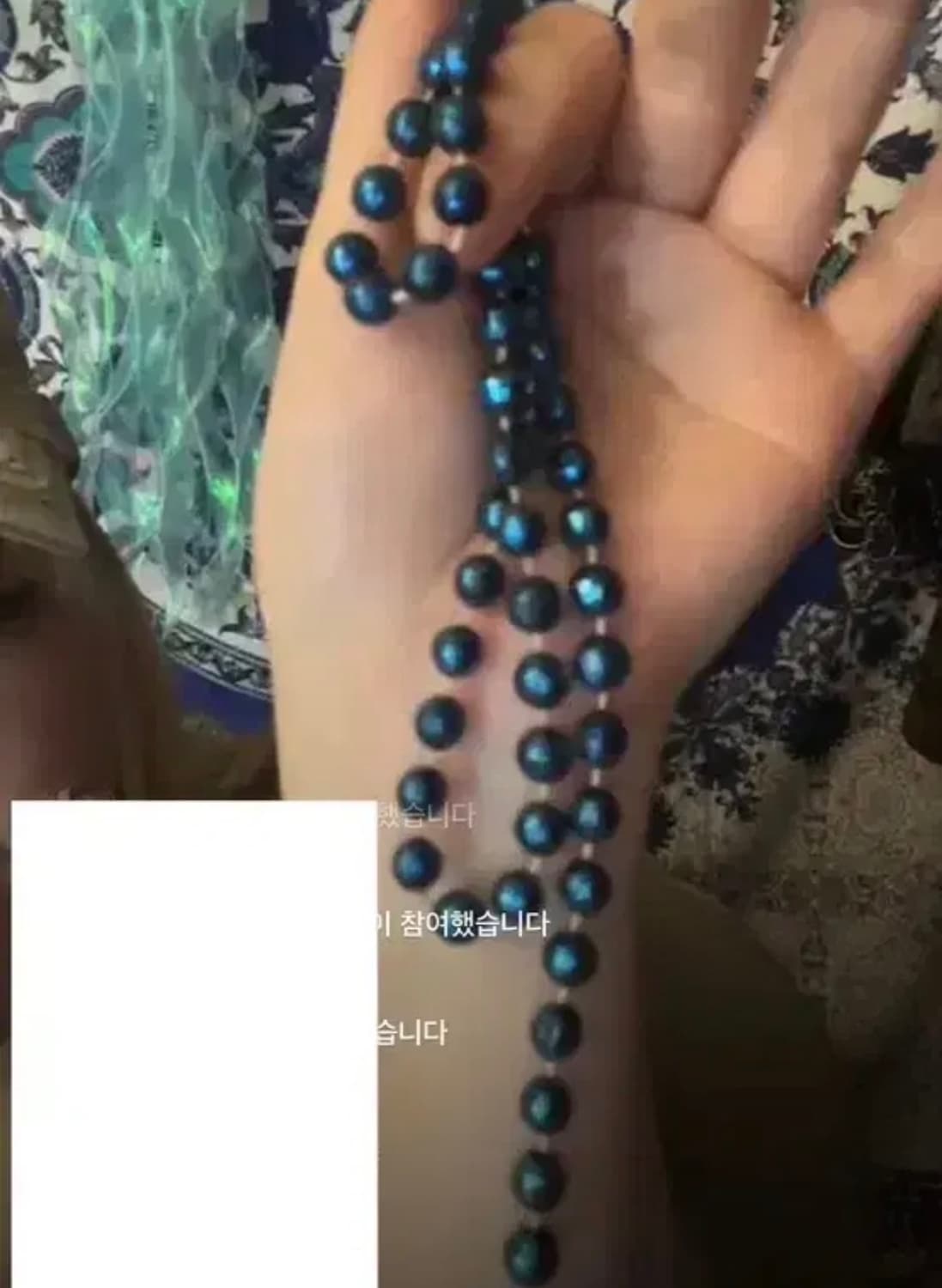 빈티지 블루목걸이 상품이미지1