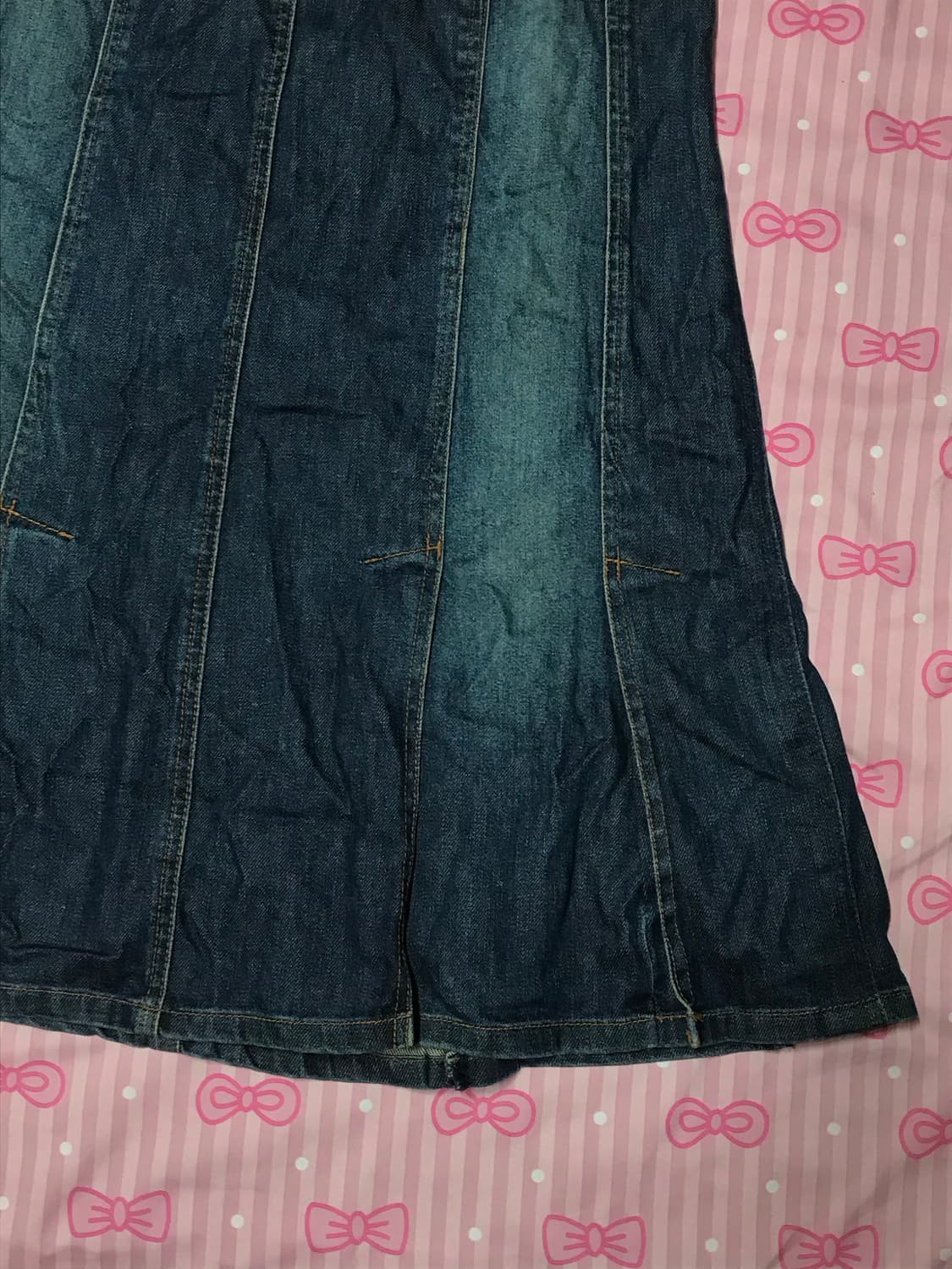 버버리 데님 워싱 스커트 진청  상품이미지2