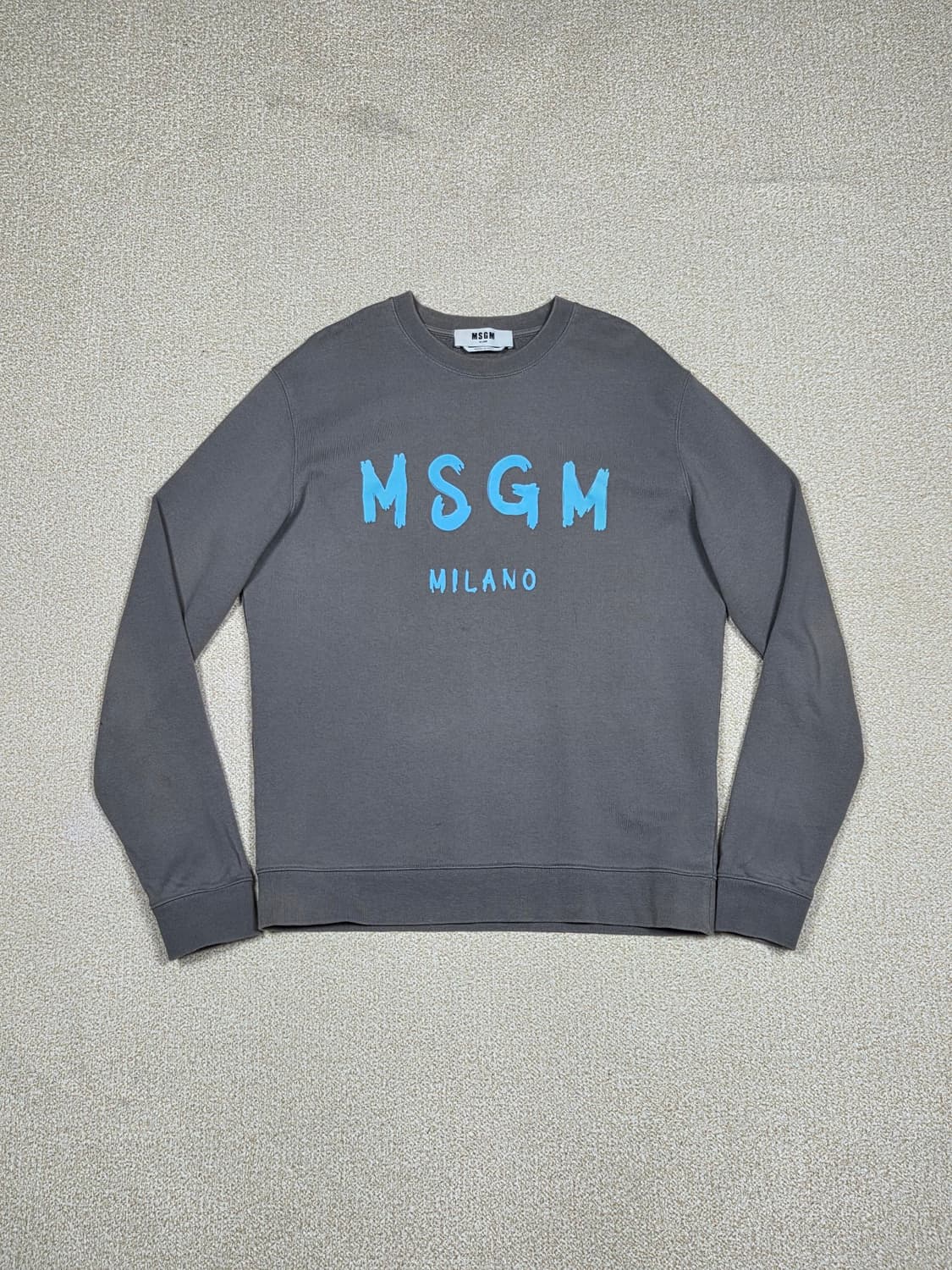 [MSGM] 브러쉬드 밀라노 로고 맨투맨 | A00335 상품이미지1