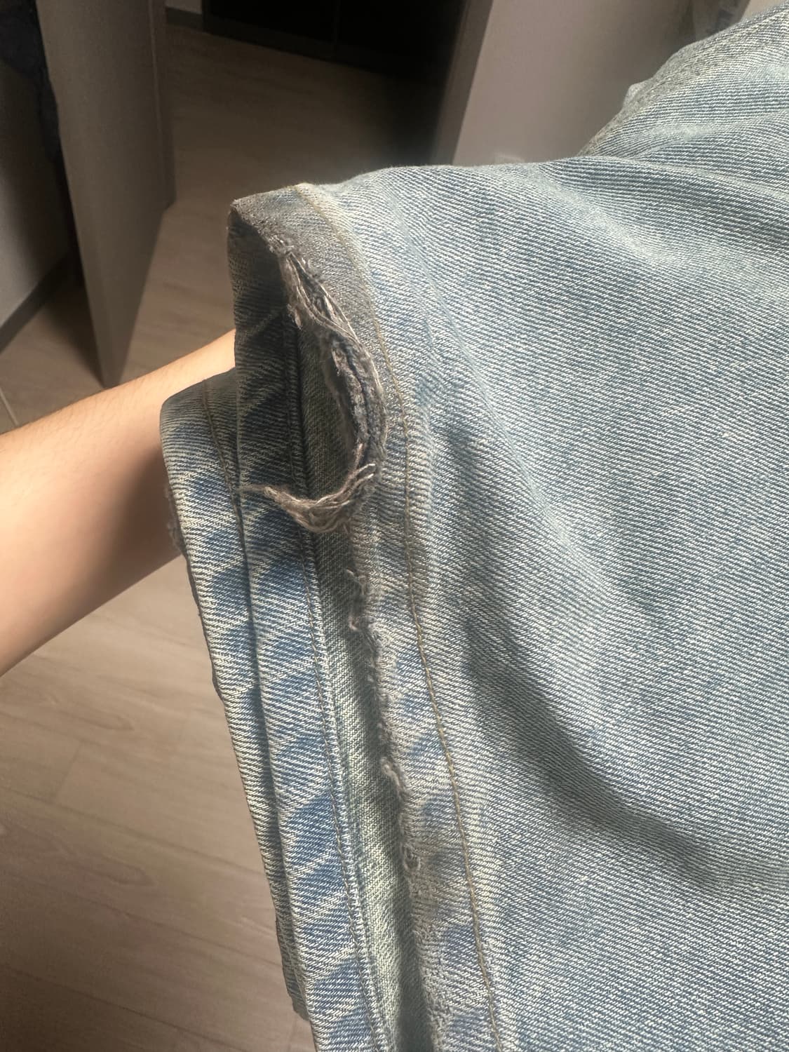스웨이드 데님 블루 s 상품이미지2